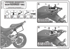 GIVI PLXR312 DUCATI MULTISTRADA 1200 (10-14) YAN ÇANTA TAŞIYICI