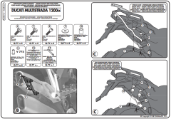GIVI PLXR312 DUCATI MULTISTRADA 1200 (10-14) YAN ÇANTA TAŞIYICI
