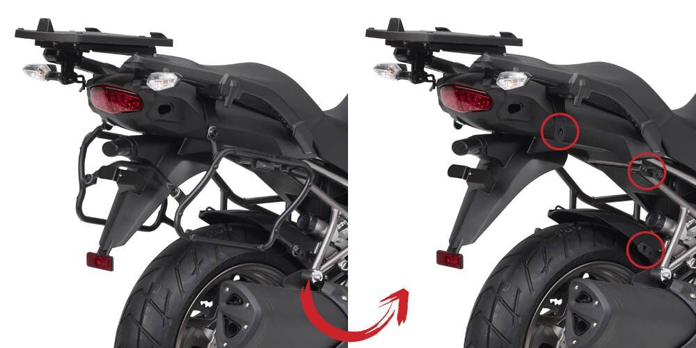GIVI PLXR4105 KAWASAKI VERSYS 1000 (12-14) YAN ÇANTA TAŞIYICI