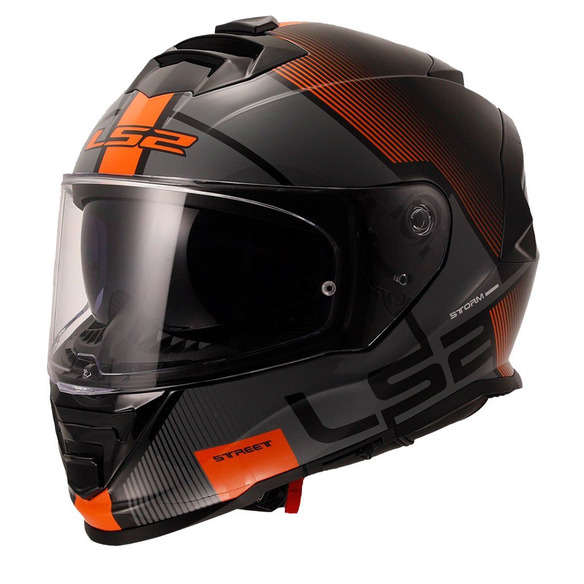 LS2 STORM 2 EPIC SİYAH-TURUNCU KASK TURUNCU - S