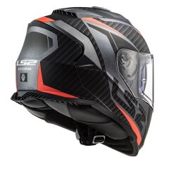 LS2 STORM 2 RACER MAT TITANIUM-NEON TURUNCU KASK MAT TURUNCU - M