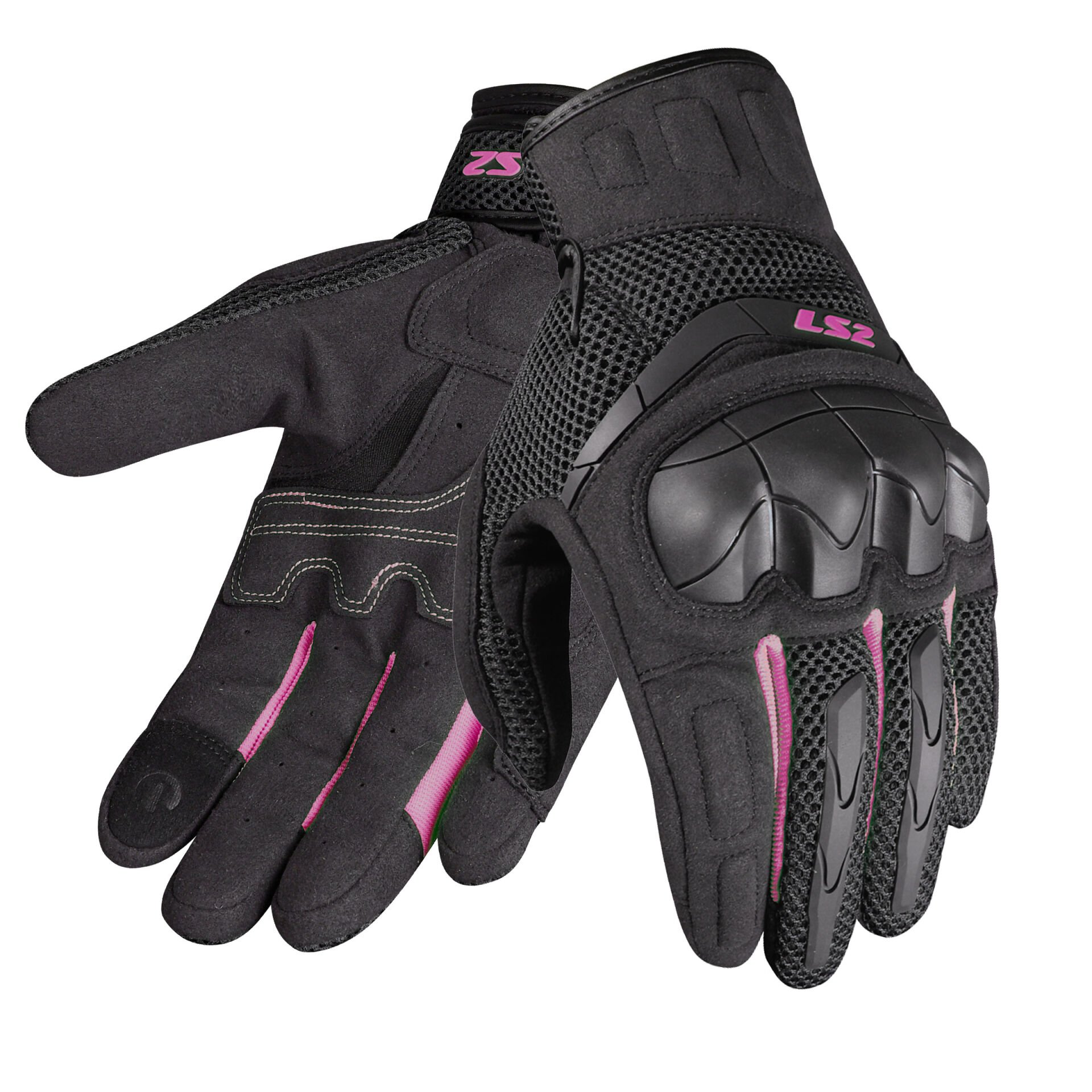 LS2 KUBRA KADIN ELDİVEN SİYAH-MOR