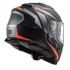 LS2 STORM 2 RACER MAT TITANIUM-NEON TURUNCU KASK MAT TURUNCU - XL