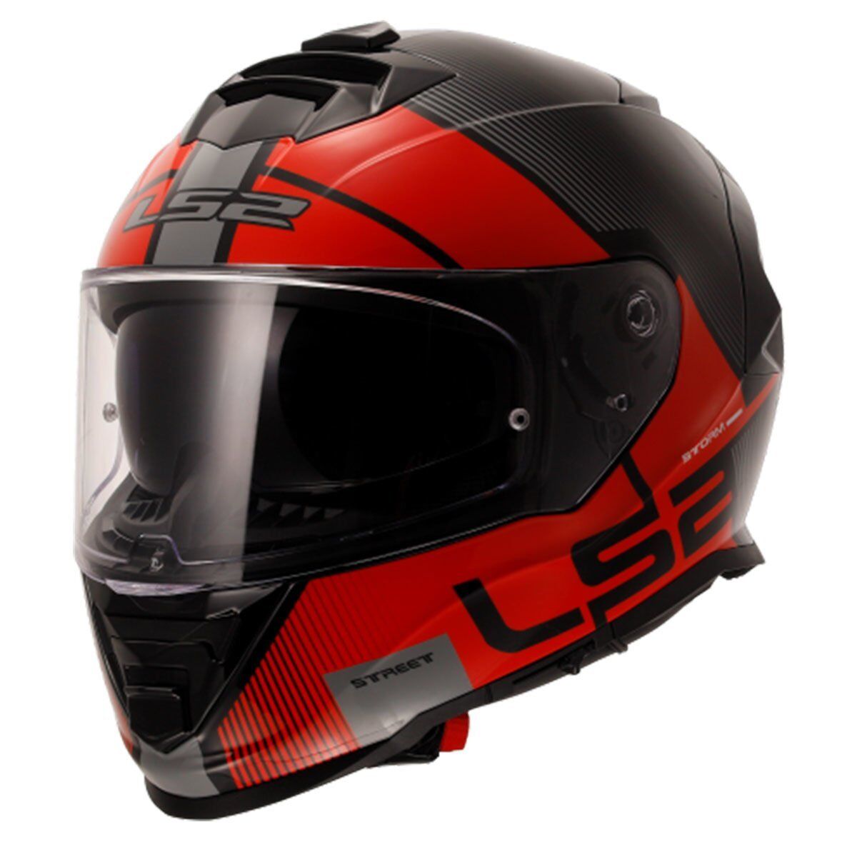 LS2 STORM 2 EPIC SİYAH-KIRMIZI KASK KIRMIZI - XXL