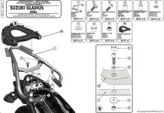GIVI SR121 SUZUKI GLADIUS 650 (09-16) ARKA ÇANTA TAŞIYICI