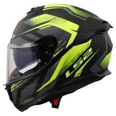 LS2 STREAM 2 FURY MAT SİYAH-GRİ-NEON SARI KASK