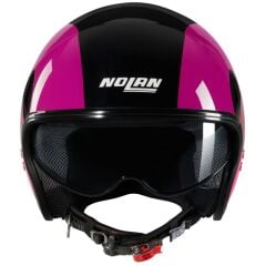 Nolan N21 BICROMO AÇIK MOTOSİKLET KASKI Siyah / Mor / Kırmızı 346