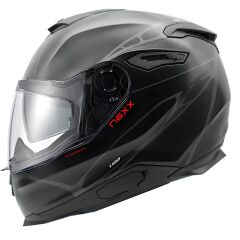 NEXX Y.100 B-SIDE MAT SİYAH-GRİ KASK SIYAH/GRI - S