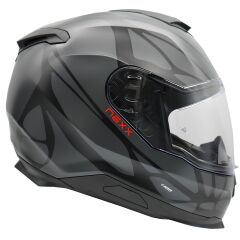 NEXX Y.100 B-SIDE MAT SİYAH-GRİ KASK SIYAH/GRI - S