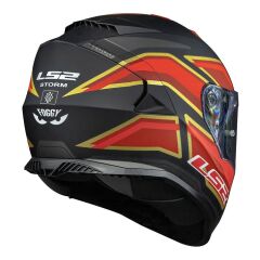 LS2 STORM 2 FOGGY MAT SİYAH-KIRMIZI KASK MAT SIYAH-KIRMIZI - S
