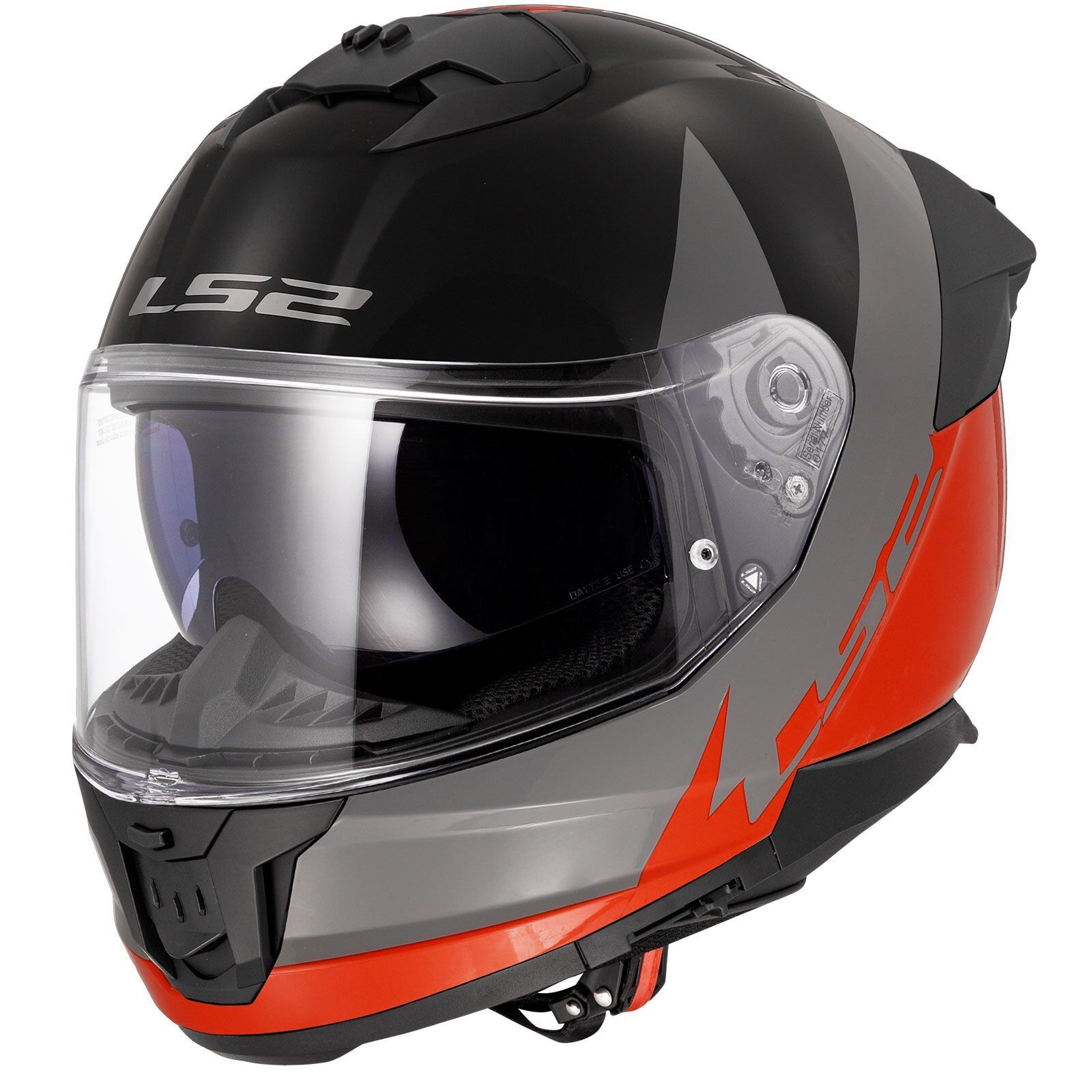 LS2 STREAM 2 THUNDERBIZ GRİ-TURUNCU KASK TURUNCU - M