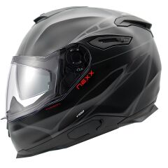 NEXX Y.100 B-SIDE MAT SİYAH-GRİ KASK SIYAH/GRI - XXL