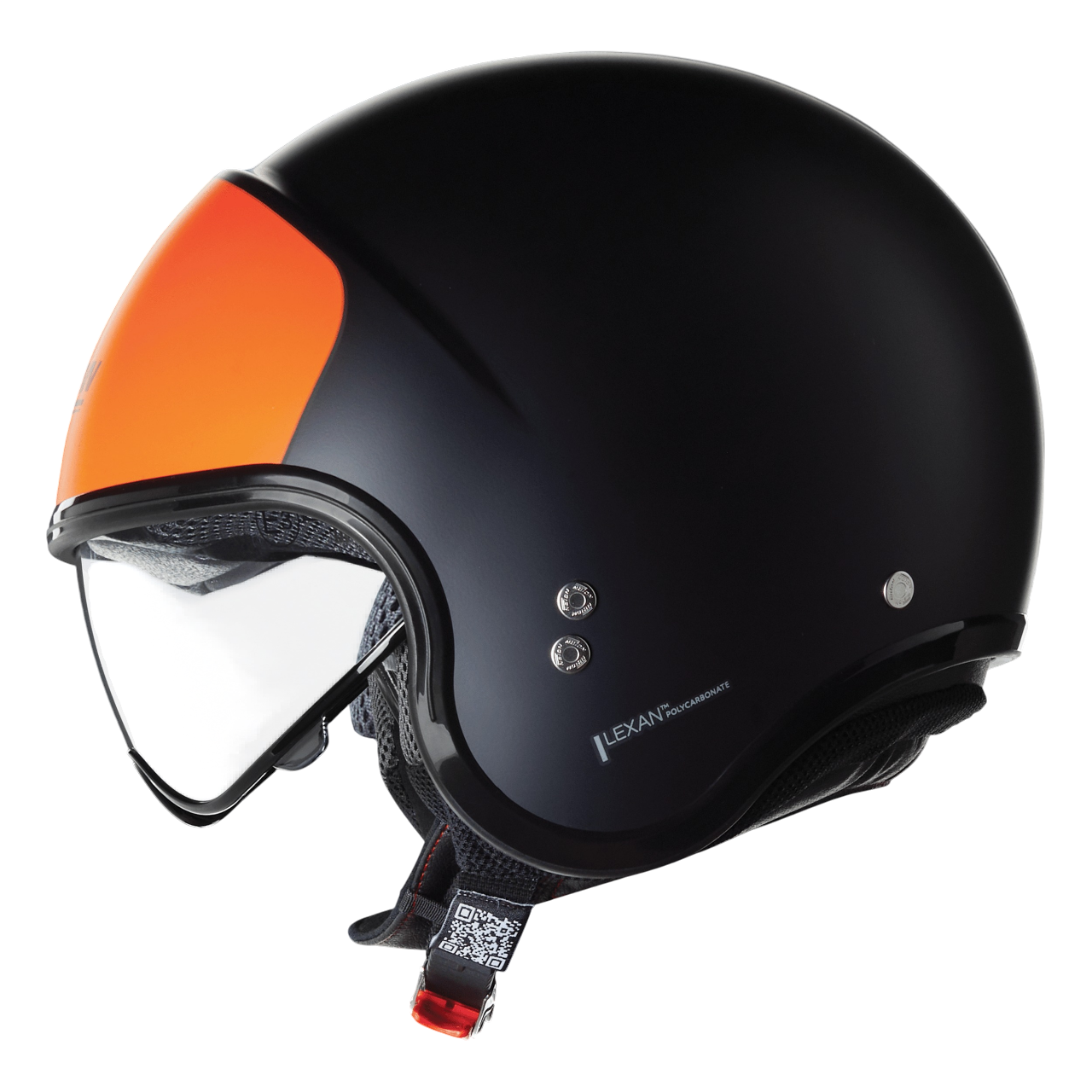 Nolan N21 VERNICIATURA SPECIALE AÇIK MOTOSİKLET KASKI Siyah / Turuncu Mat Kaplama 352