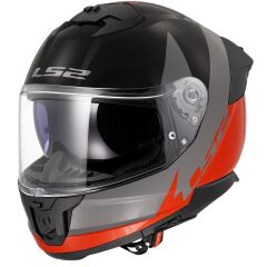 LS2 STREAM 2 THUNDERBIZ GRİ-TURUNCU KASK TURUNCU - XXL