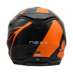 NEXX Y.100 B-SIDE MAT SİYAH-TURUNCU KASK TURUNCU - L