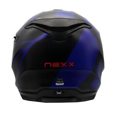 NEXX Y.100 B-SIDE MAT SİYAH-NAVY MAVİ KASK NAVY MAVİ - S
