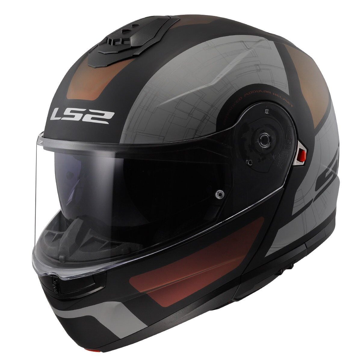 LS2 STROBE 2 ORION MAT SİYAH-MOR-MAVİ KASK