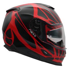 NEXX Y.100 B-SIDE MAT SİYAH-KIRMIZI KASK SIYAH/KIRMIZI - L