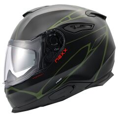 NEXX Y.100 B-SIDE MAT SİYAH-YEŞİL KASK SIYAH-YESIL - S