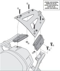 GIVI SRA4105 KAWASAKI VERSYS 1000 - VERSYS 1000 SE (12-23) ARKA ÇANTA TAŞIYICI