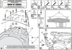 GIVI SRA692 BMW R 1200GS (07-12) ARKA ÇANTA TAŞIYICI