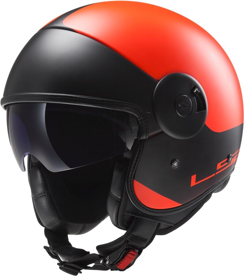 LS2 CABRIO MAT TURUNCU KASK