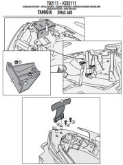 GIVI TB2111 YAMAHA X-MAX 125-250-400 (13-17) SISSYBAR