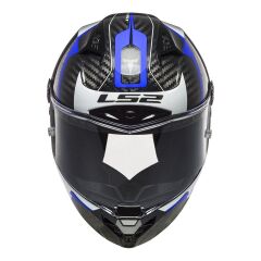 LS2 THUNDER KARBON RACING 1 MAVİ-BEYAZ KASK MAVI - L