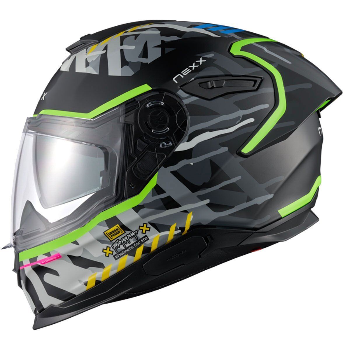 NEXX Y.100R URBANGRAM MAT SİYAH KASK MAT SIYAH - XL