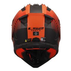 LS2 FAST 2 DUCK TURUNCU-KIRMIZI KASK TURUNCU - L