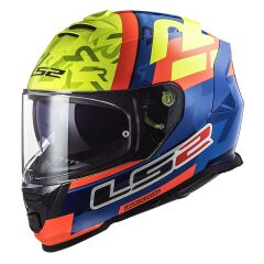 LS2 STORM 2 SALVADOR REPLICA MAVİ-NEON SARI KASK MAVI-SARI - XL