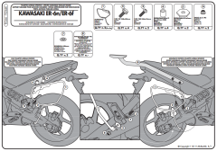 GIVI TE266 KAWASAKI ER-6N - ER-6F (09-11) YAN KUMAŞ ÇANTA TAŞIYICI