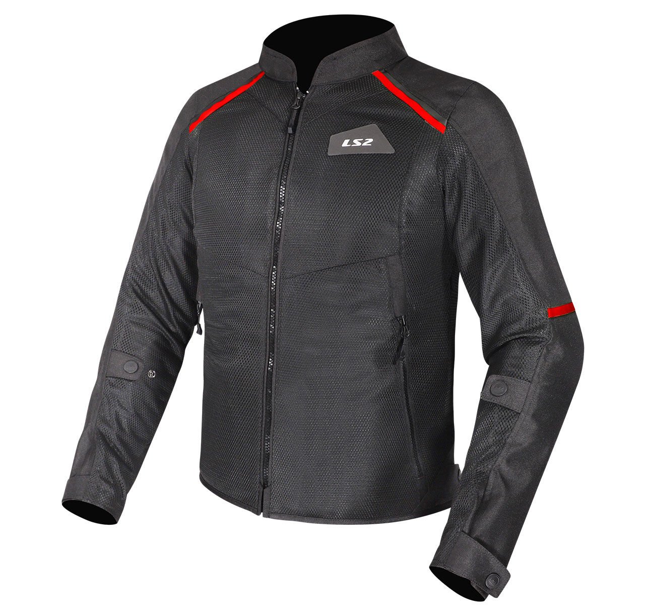 LS2 BREEZE MONT SİYAH-KIRMIZI