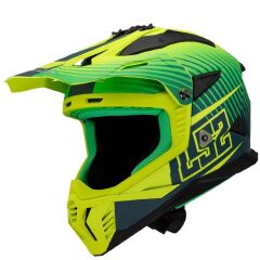 LS2 FAST 2 DUCK YEŞİL-NEON SARI KASK NEON SARI - M