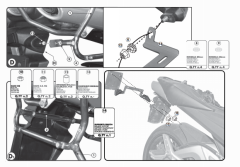 GIVI PLX538 SUZUKI GSR 600 (06-11) YAN ÇANTA TAŞIYICI