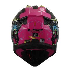 LS2 FAST 2 GORILLA MOR-NEON SARI KASK MOR - M