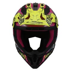 LS2 FAST 2 GORILLA MOR-NEON SARI KASK MOR - XL