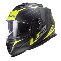 LS2 STORM 2 NERVE MAT SİYAH-NEON SARI KASK MAT SIYAH-NEON SARI - S