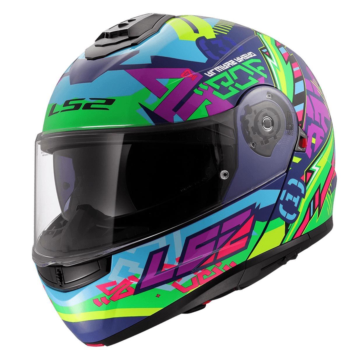 LS2 STROBE 2 SVENT MAVİ-YEŞİL KASK MAVI - M