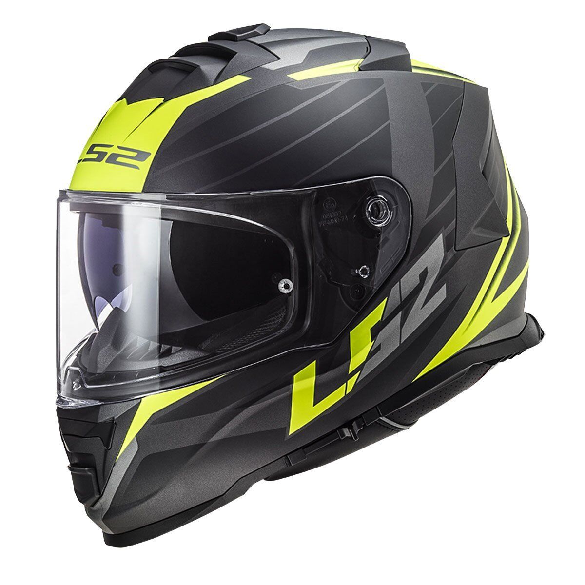 LS2 STORM 2 NERVE MAT SİYAH-NEON SARI KASK MAT SIYAH-NEON SARI - XXL