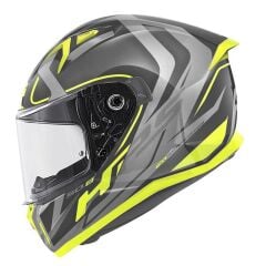 GIVI 50.8 RACER MAT SİYAH-TITANIUM-SARI KASK