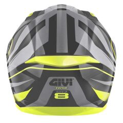 GIVI 50.8 RACER MAT SİYAH-TITANIUM-SARI KASK