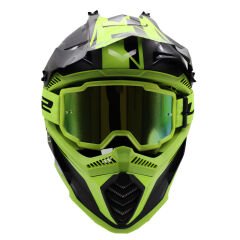 LS2 CHARGER GOGGLES MOTOKROS GÖZLÜK (IRIDIUM CAMLI) NEON SARI