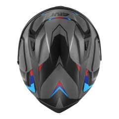 GIVI 50.8 MACH1 MAT GRİ-SİYAH-KIRMIZI KASK