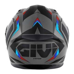 GIVI 50.8 MACH1 MAT GRİ-SİYAH-KIRMIZI KASK