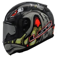 LS2 RAPID 2 SPOX GRİ-KIRMIZI KASK