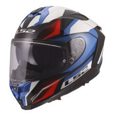 LS2 CHALLENGER 2 VIPER BEYAZ-MAVİ-KIRMIZI KASK