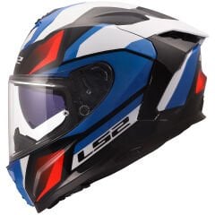 LS2 CHALLENGER 2 VIPER BEYAZ-MAVİ-KIRMIZI KASK