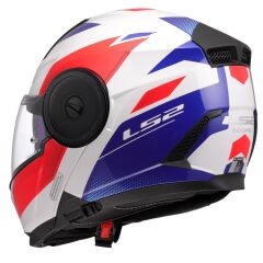 LS2 SCOPE 2 DURIA BEYAZ-MAVİ-KIRMIZI KASK MAVI - L