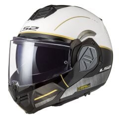 LS2 ADVANT IRON BEYAZ-SİYAH-JEANS KASK